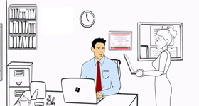 办公效率提升动画